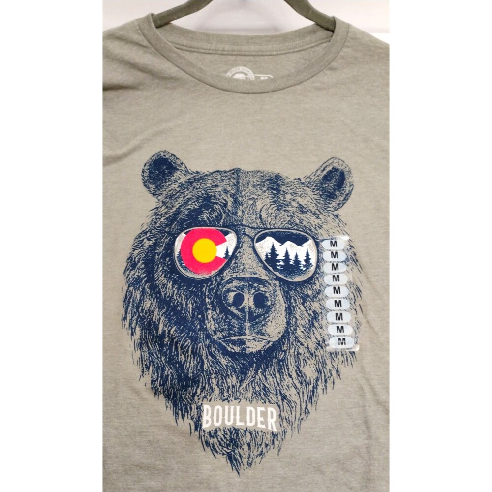 The Duck Company Adult Medium T-Shirt Tee BOULDER COLORADO Cool Bear NEW